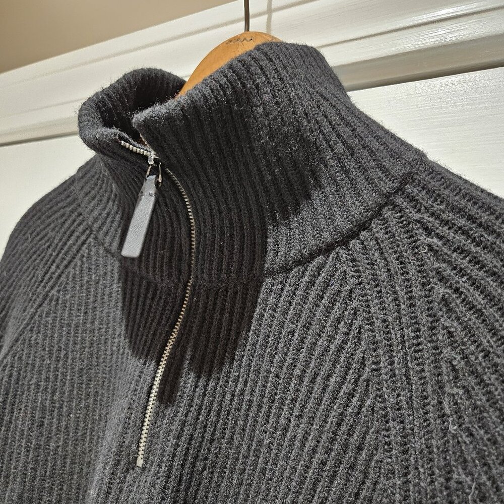 Banana Republic Half-Zip Sweater Black
